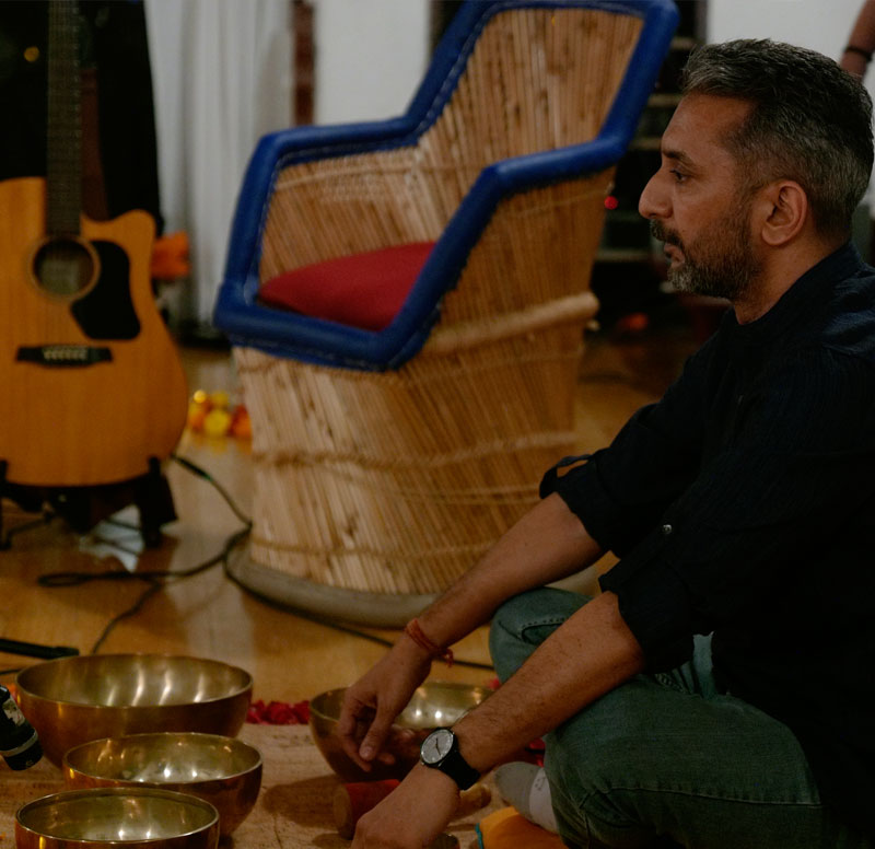 Sound healing session using singing bowls for relaxation Sound healing session using singing bowls for relaxation